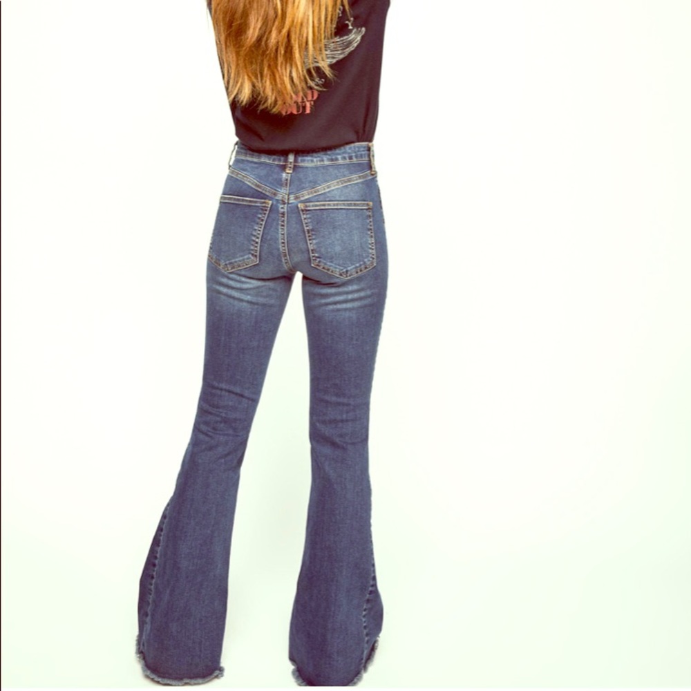 Free People Seamed Flare Jean